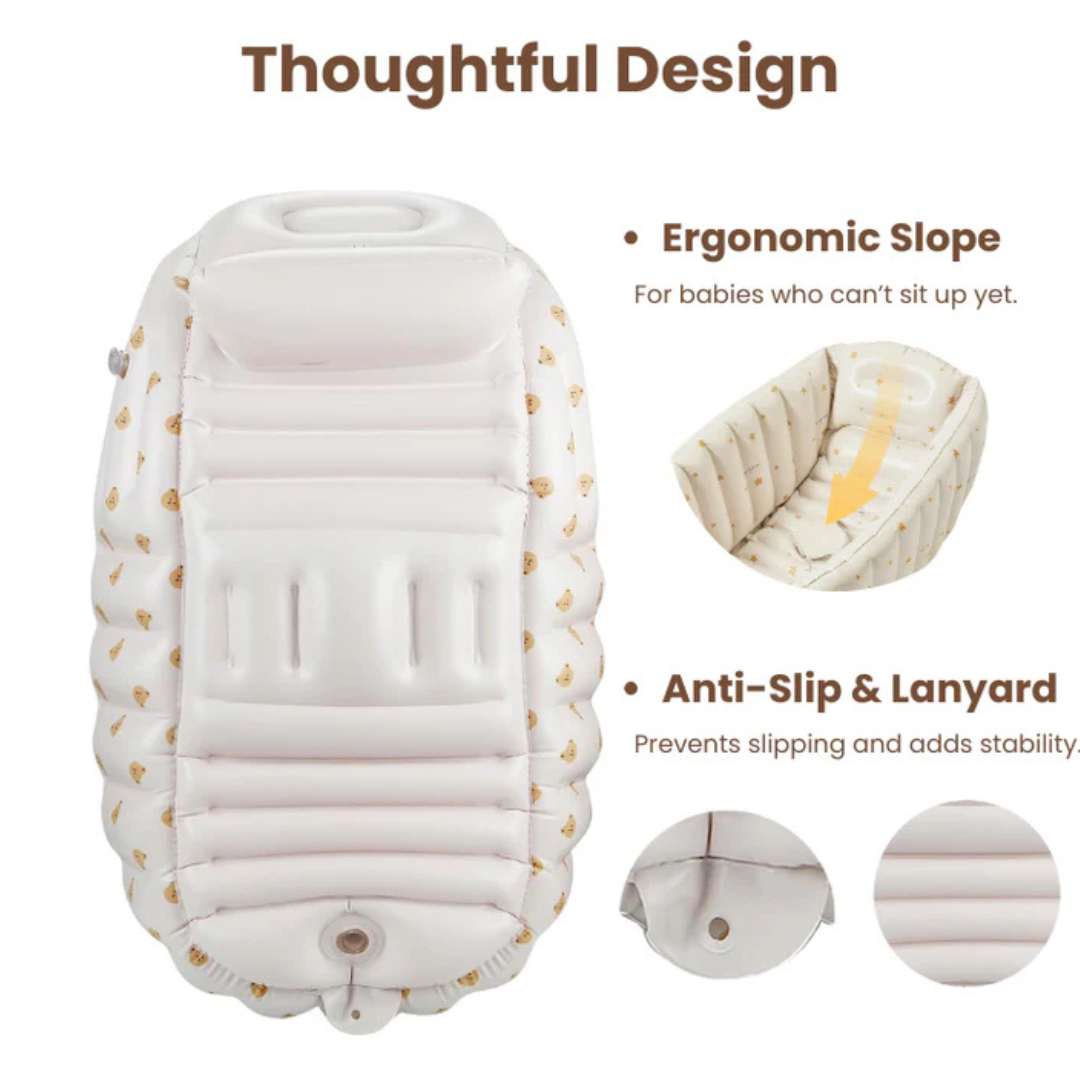 DropVibeHub™ Inflatable Baby Bath