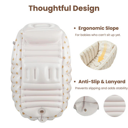 DropVibeHub™ Inflatable Baby Bath