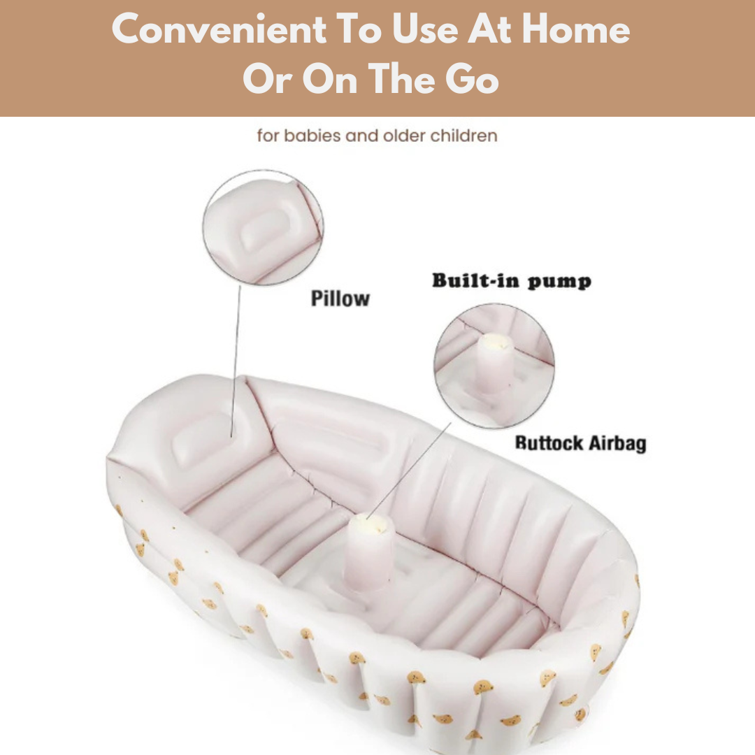 DropVibeHub™ Inflatable Baby Bath