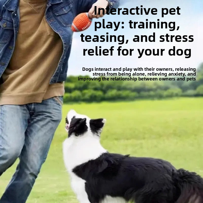 VibeBounce™ Rubber Interactive Dog Ball