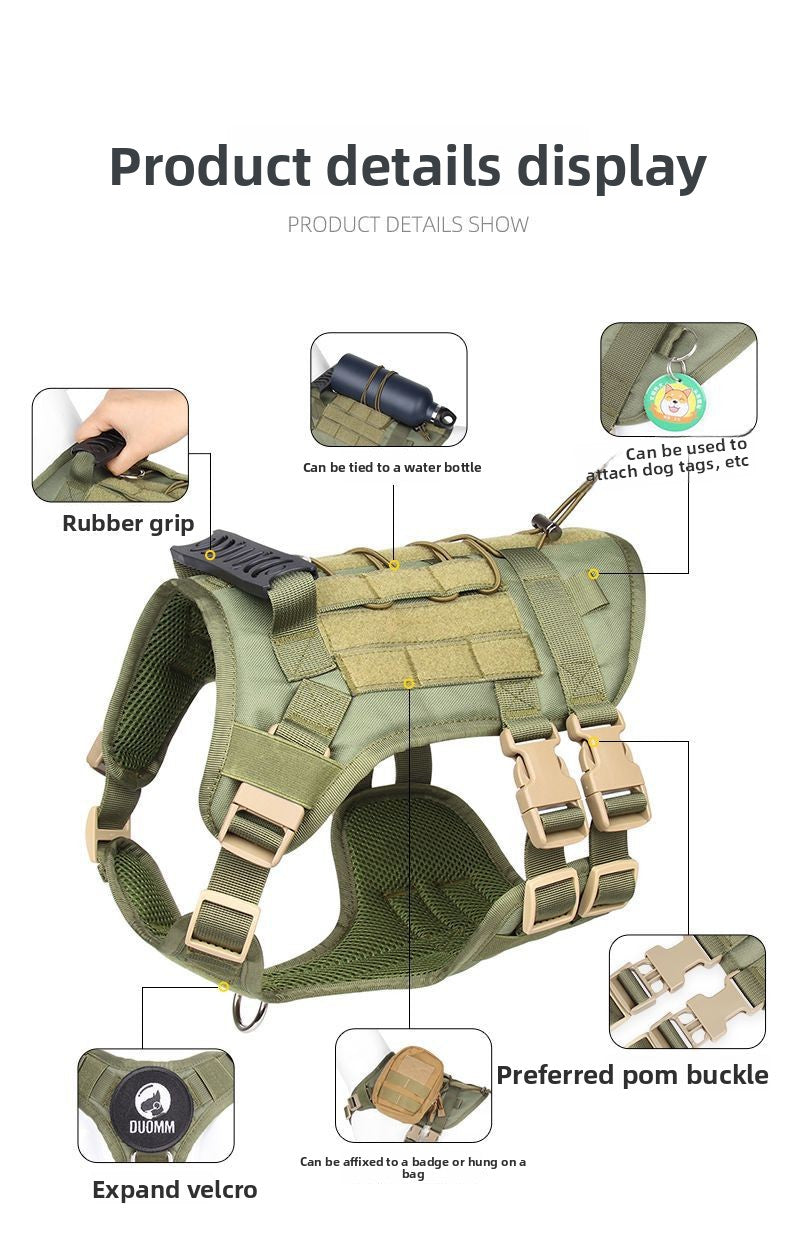 VibeTactic™ Dog Tactical Chest Harness