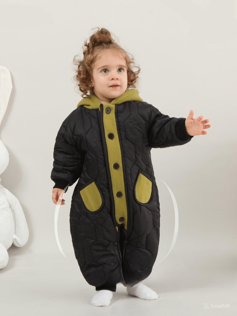 DropVibeHub™ Deer Fur Romper for Boys & Girls