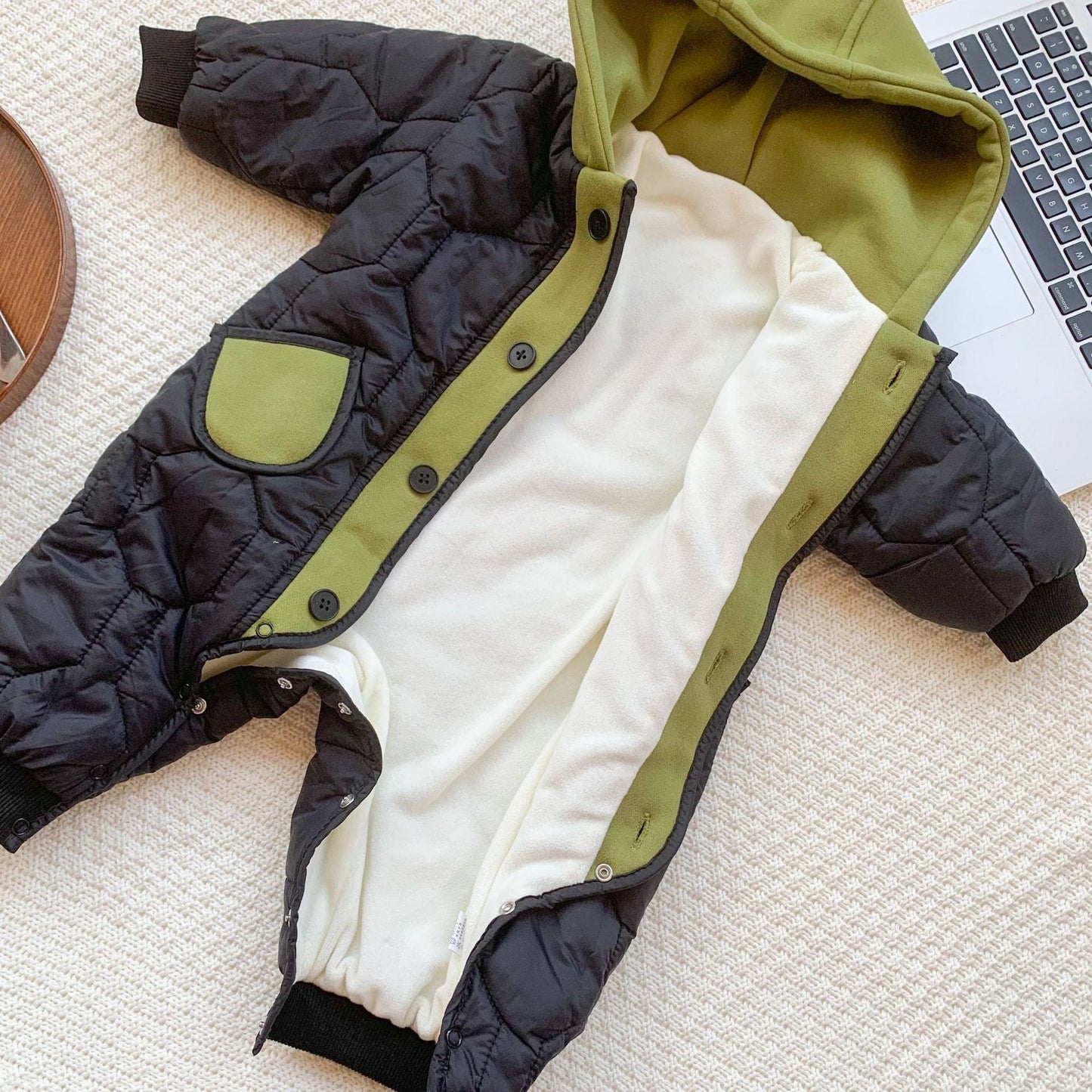 DropVibeHub™ Deer Fur Romper for Boys & Girls